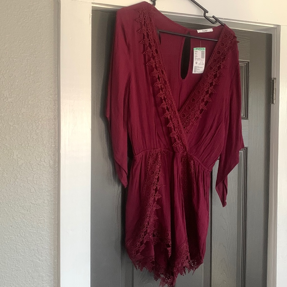 Maroon romper